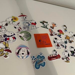 Pack of various 27 Snoopy/Peanuts Stickers!